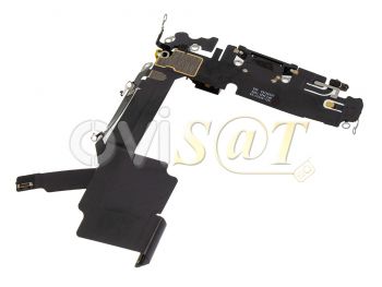 Cable flex de carga con conector negro premium para iPhone 15 pro, a3102